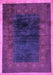 Machine Washable Oriental Purple Modern Area Rugs, wshabs1826pur