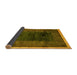 Sideview of Oriental Yellow Modern Rug, abs1826yw