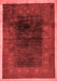 Oriental Red Modern Area Rugs