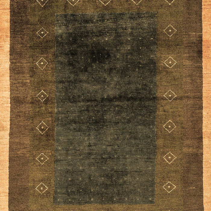 Machine Washable Oriental Brown Modern Rug, wshabs1826brn