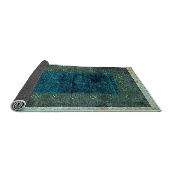 Sideview of Oriental Light Blue Modern Rug, abs1826lblu