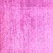 Square Machine Washable Oriental Pink Modern Rug, wshabs1827pnk