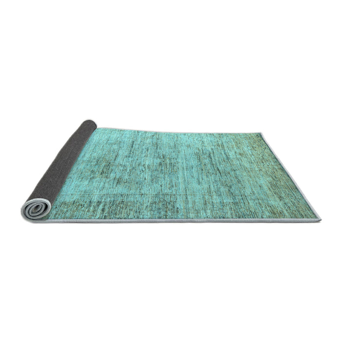 Sideview of Oriental Light Blue Modern Rug, abs1827lblu