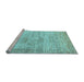 Sideview of Machine Washable Oriental Light Blue Modern Rug, wshabs1827lblu