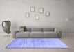 Machine Washable Oriental Blue Modern Rug in a Living Room, wshabs1827blu