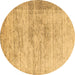 Round Oriental Brown Modern Rug, abs1827brn