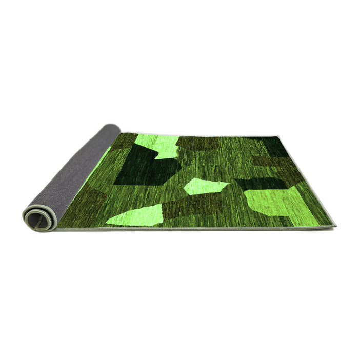 Sideview of Oriental Green Modern Rug, abs1828grn