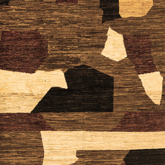 Machine Washable Oriental Brown Modern Rug, wshabs1828brn