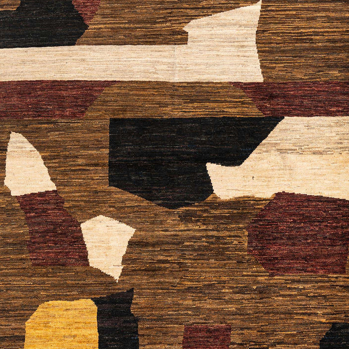 Machine Washable Abstract Night Red Rug, wshabs1828