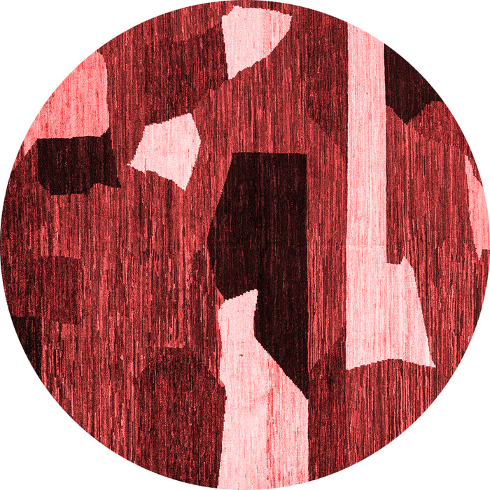 Machine Washable Oriental Red Modern Rug, wshabs1828red