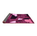 Sideview of Oriental Pink Modern Rug, abs1828pnk