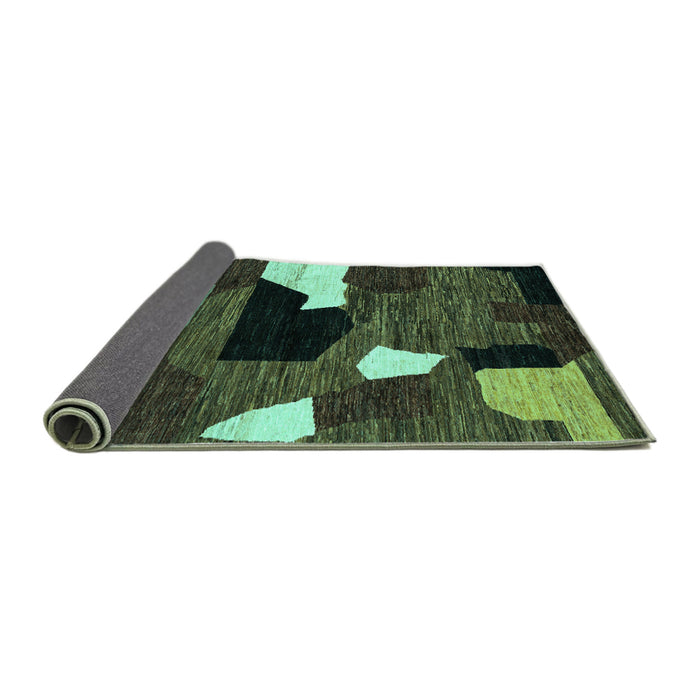 Sideview of Oriental Turquoise Modern Rug, abs1828turq