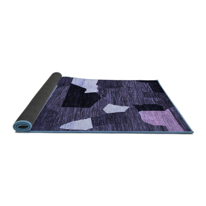 Sideview of Oriental Blue Modern Rug, abs1828blu