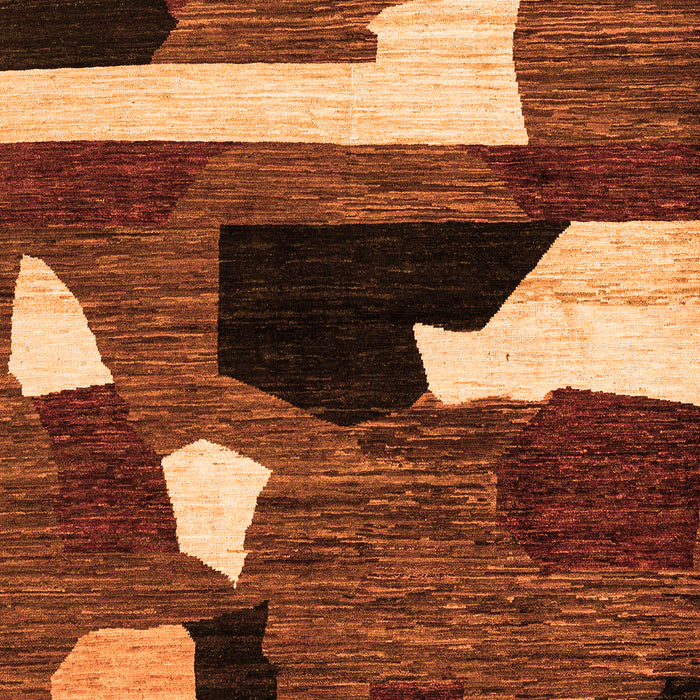 Machine Washable Oriental Orange Modern Area Rugs, wshabs1828org