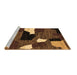 Sideview of Machine Washable Oriental Brown Modern Rug, wshabs1828brn