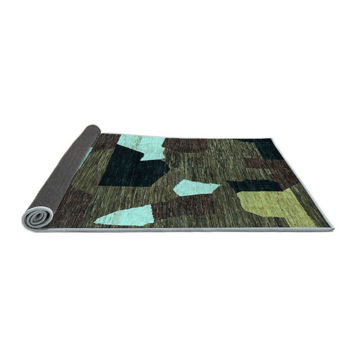 Sideview of Oriental Light Blue Modern Rug, abs1828lblu