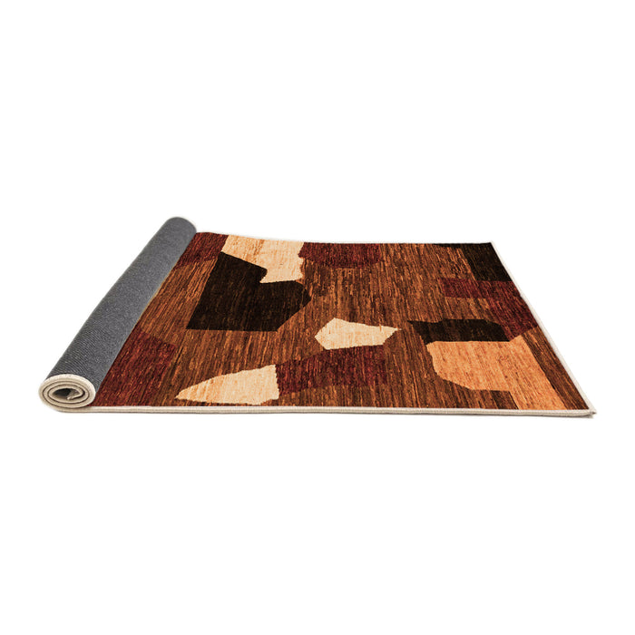 Sideview of Oriental Orange Modern Rug, abs1828org