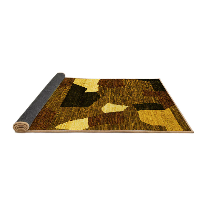 Sideview of Oriental Yellow Modern Rug, abs1828yw