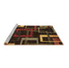 Sideview of Machine Washable Oriental Brown Modern Rug, wshabs1829brn