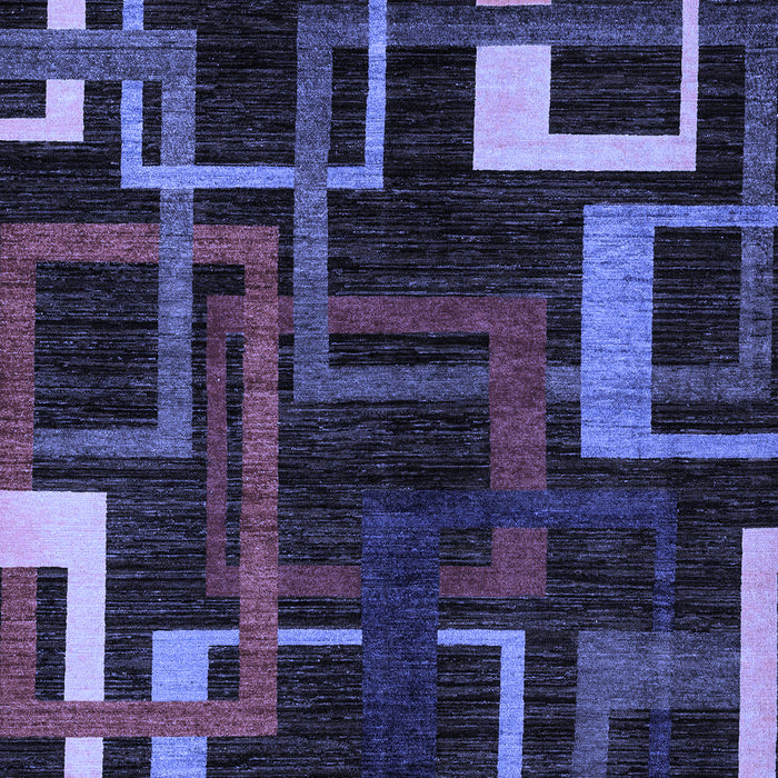 Machine Washable Oriental Blue Modern Rug, wshabs1829blu