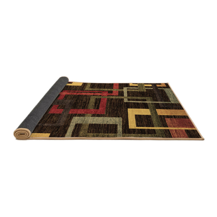 Sideview of Oriental Brown Modern Rug, abs1829brn