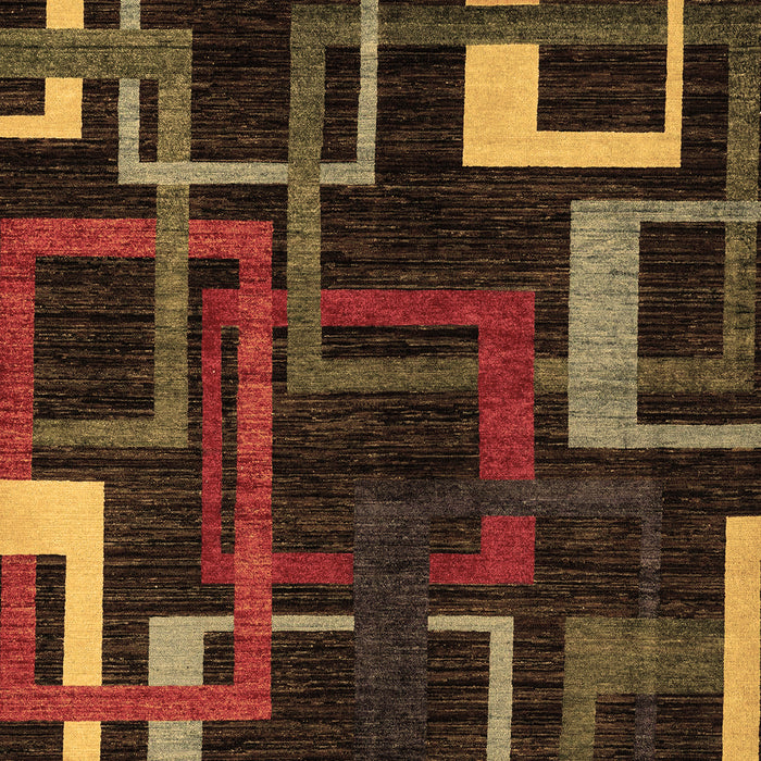Oriental Brown Modern Rug, abs1829brn