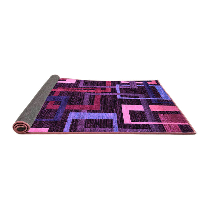 Sideview of Oriental Purple Modern Rug, abs1829pur