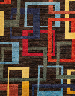Abstract Red Oriental Rug, abs1829