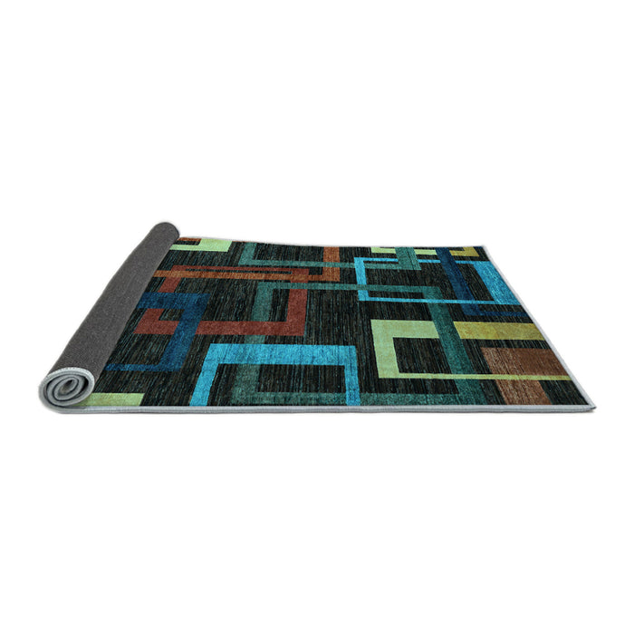 Sideview of Oriental Light Blue Modern Rug, abs1829lblu