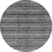 Round Abstract Gray Modern Rug, abs182gry