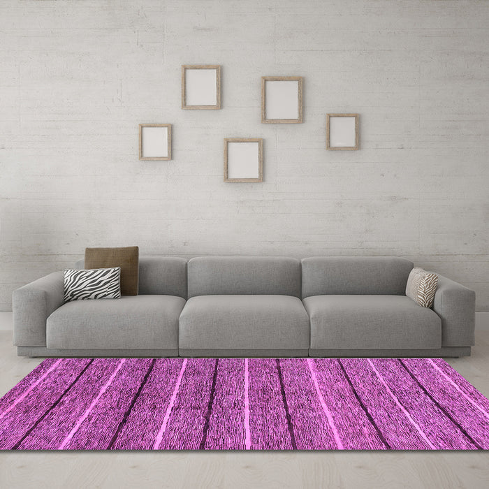 Machine Washable Abstract Purple Modern Area Rugs in a Living Room, wshabs182pur