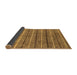 Sideview of Abstract Brown Modern Rug, abs182brn