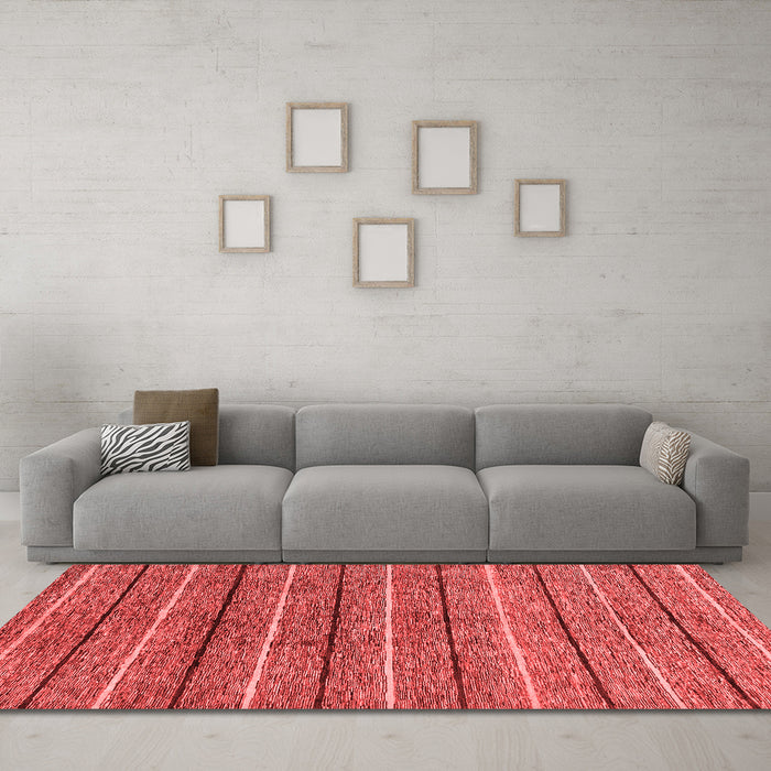 Modern Red Washable Rugs