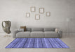 Machine Washable Abstract Blue Modern Rug in a Living Room, wshabs182blu