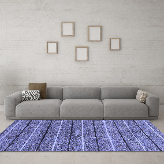 Machine Washable Abstract Blue Modern Rug in a Living Room, wshabs182blu