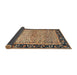 Sideview of Abstract Sandy Brown Oriental Rug, abs1830