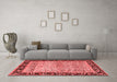 Modern Red Washable Rugs