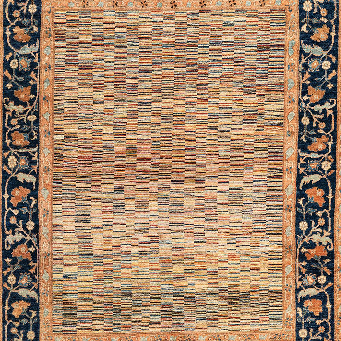 Machine Washable Abstract Sandy Brown Rug, wshabs1830