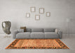 Machine Washable Oriental Orange Modern Area Rugs in a Living Room, wshabs1830org