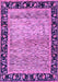 Machine Washable Oriental Purple Modern Area Rugs, wshabs1830pur