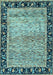 Oriental Light Blue Modern Rug, abs1830lblu