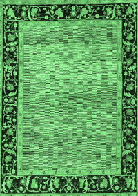 Oriental Emerald Green Modern Rug, abs1830emgrn