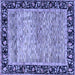 Square Oriental Blue Modern Rug, abs1830blu