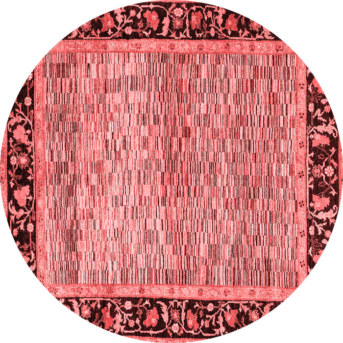Machine Washable Oriental Red Modern Rug, wshabs1830red