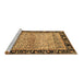 Sideview of Machine Washable Oriental Brown Modern Rug, wshabs1830brn