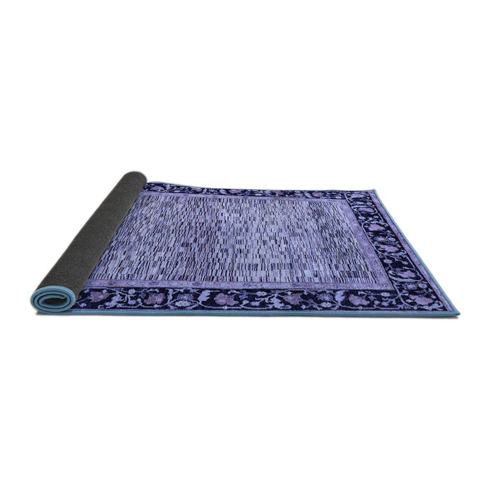 Sideview of Oriental Blue Modern Rug, abs1830blu
