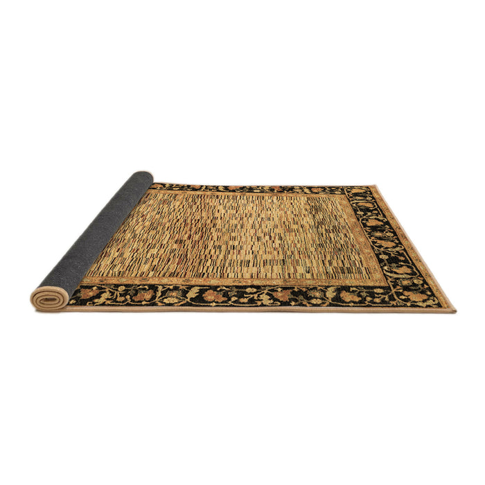 Sideview of Oriental Brown Modern Rug, abs1830brn