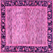 Square Oriental Pink Modern Rug, abs1830pnk