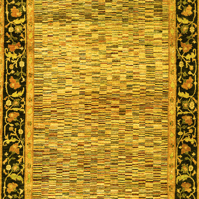 Oriental Yellow Modern Rug, abs1830yw