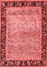 Oriental Red Modern Area Rugs